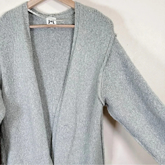 John + Jenn Cotton Grey Long Cardigan - Picture 5 of 16